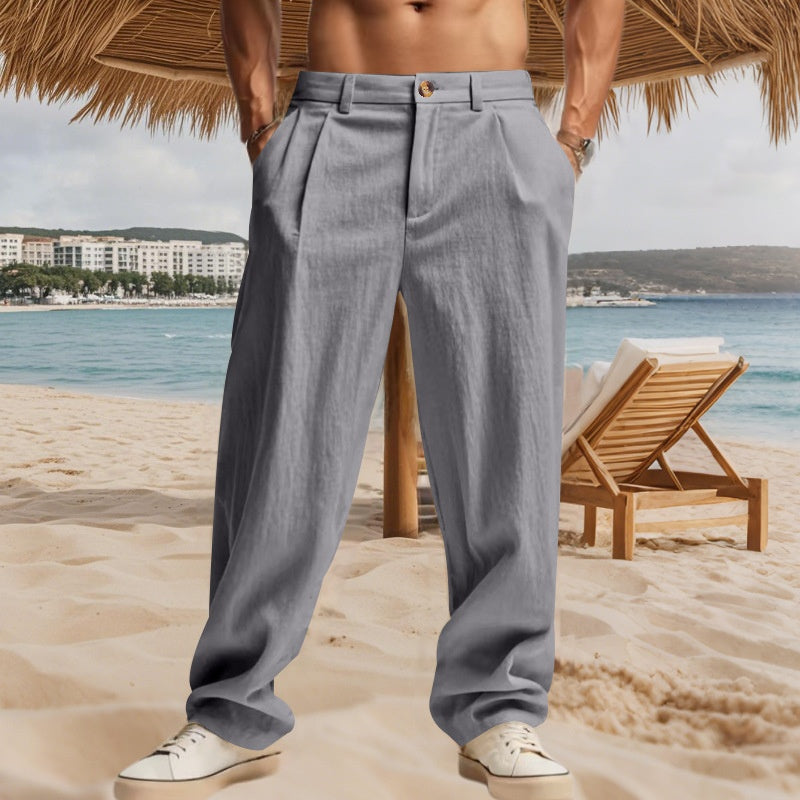 Loose business straight leg suit pants
