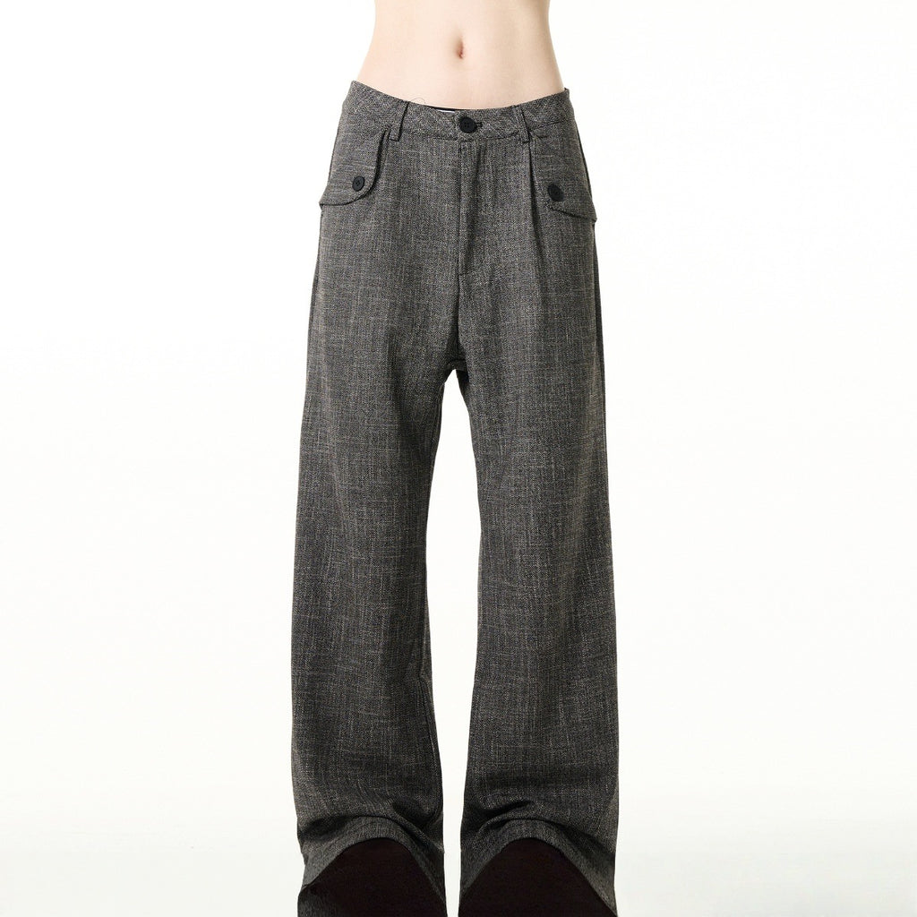 Old money style bamboo striped trousers for men and women