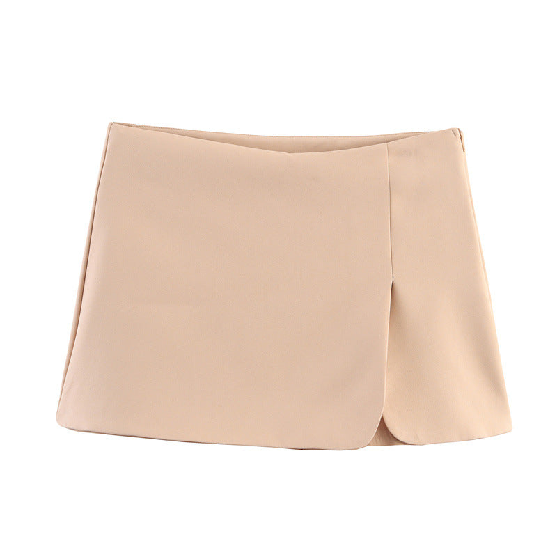 Style Women's Fashionable, Sexy, Versatile, Simple Slit Design Skirt Pants
