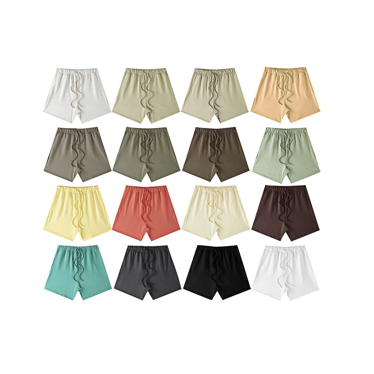 Color Series Basic Solid Color Short Pants Street Loose Trendy Five-Point Pants