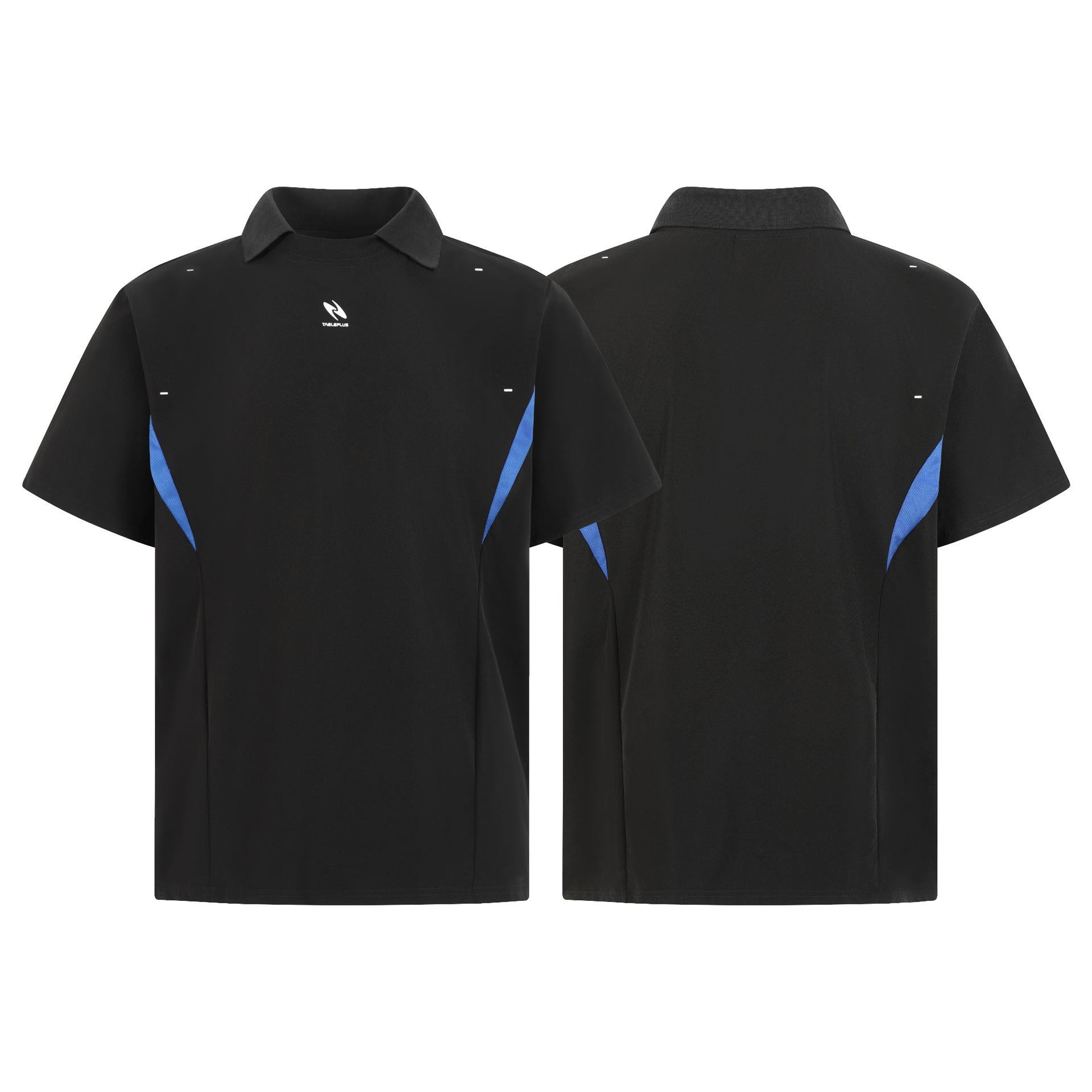 Color blocking structure jersey for men and women with short sleeves