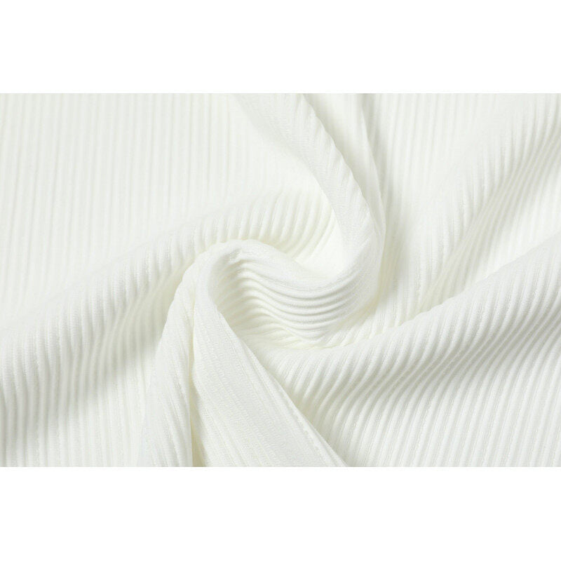 Simple solid color texture vertical stripe short sleeved polo shirt men's top
