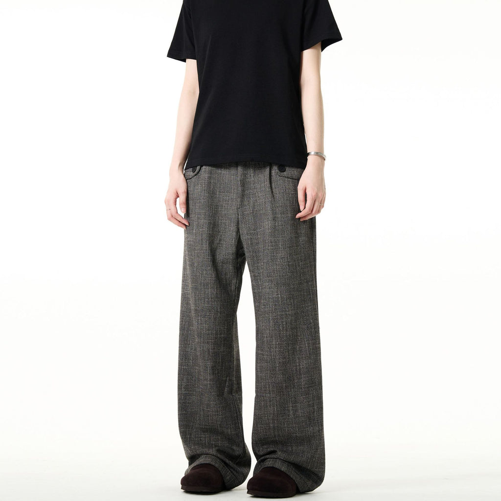 Old money style bamboo striped trousers for men and women