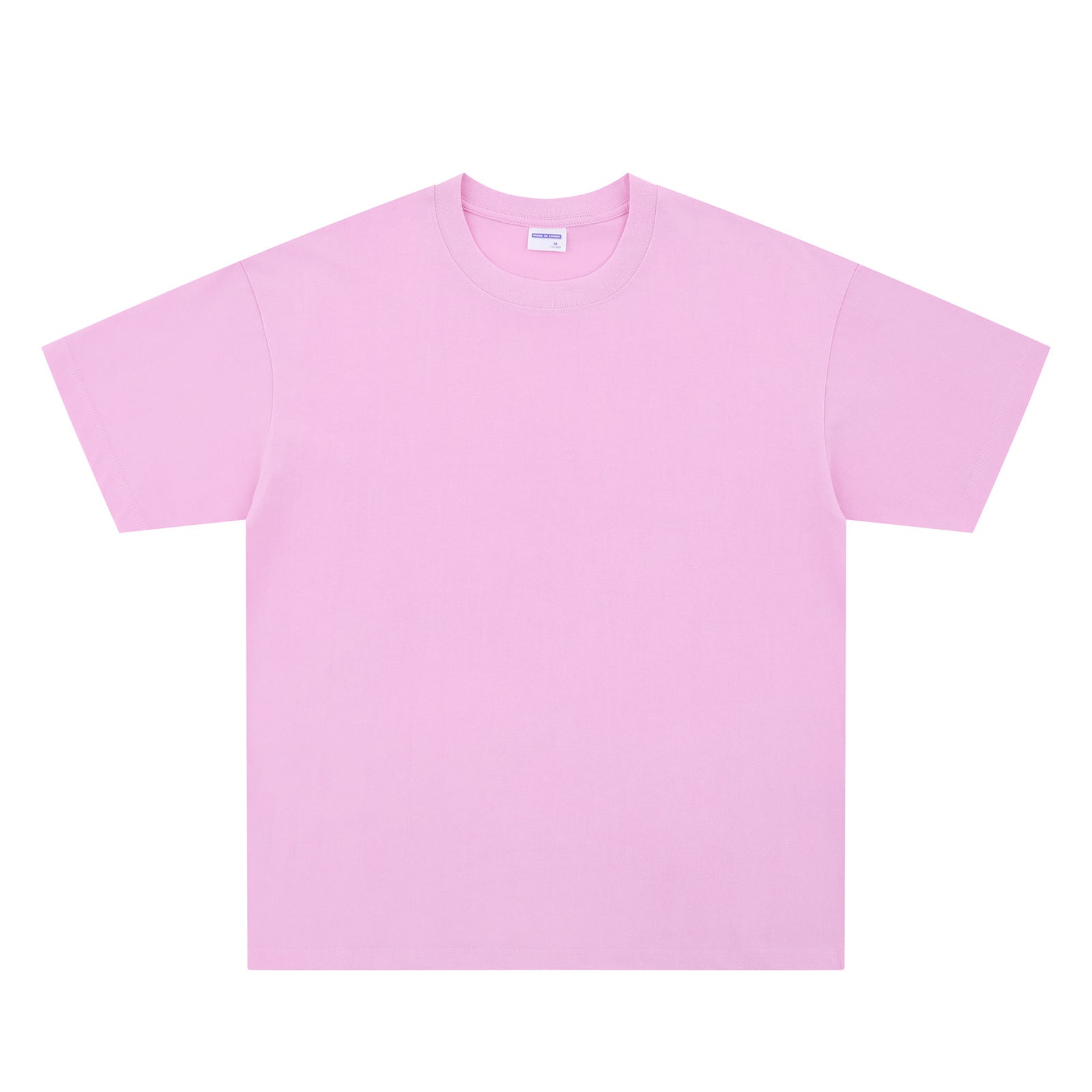 Retro Washed Solid Color Short Sleeve T-Shirt Unisex Loose Casual Top