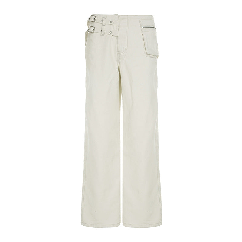 Women's Spicy Girl Low Waist Draped Loose Wide Leg Casual Long Pants