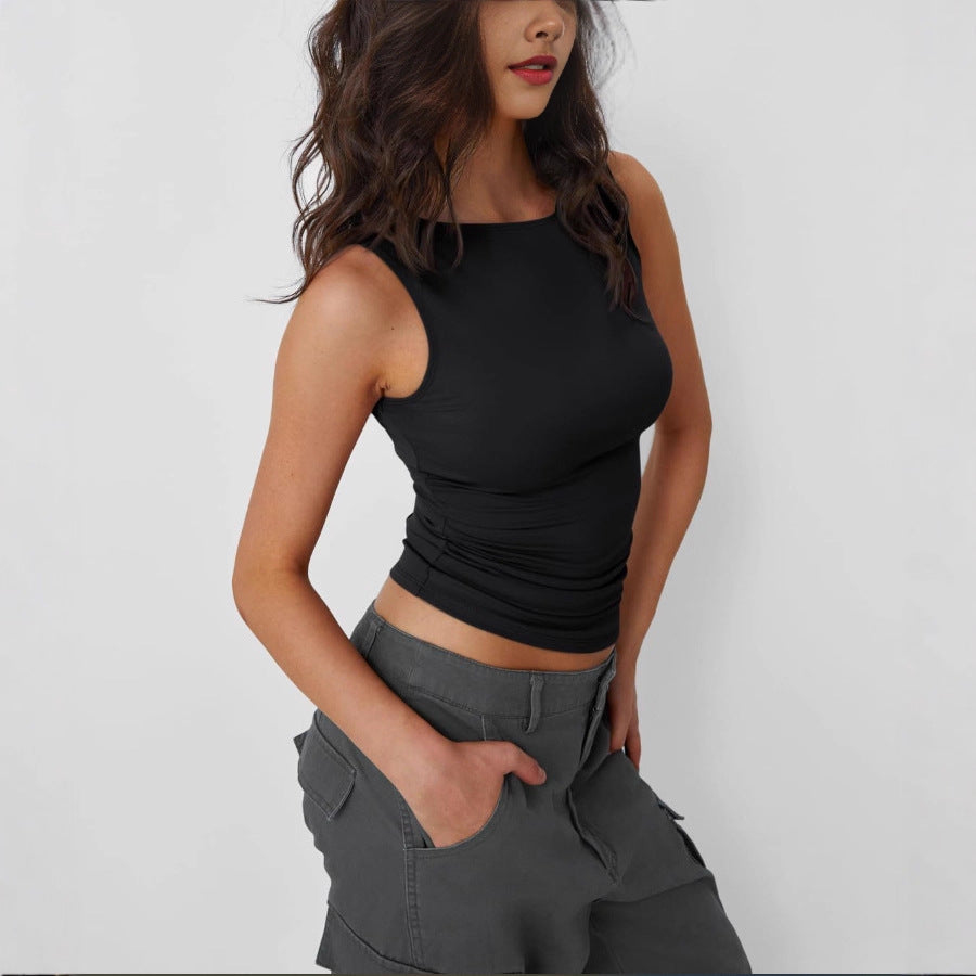 New Sleeveless Tank Top Sexy Slim Fit  Women's Top
