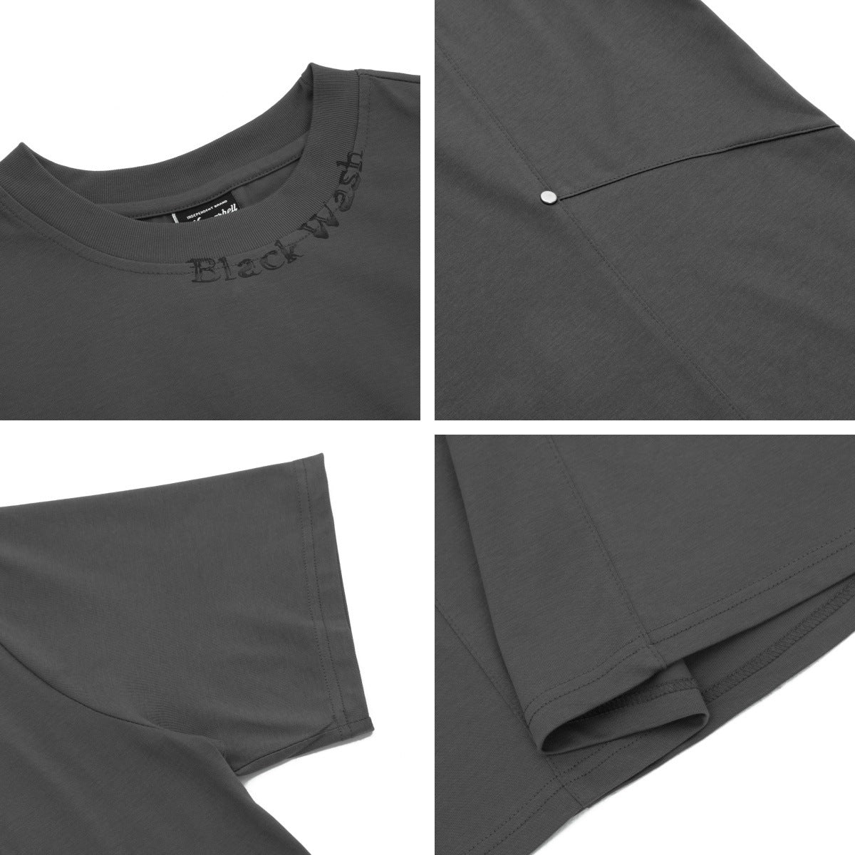 Letter printed short sleeved T-shirt top