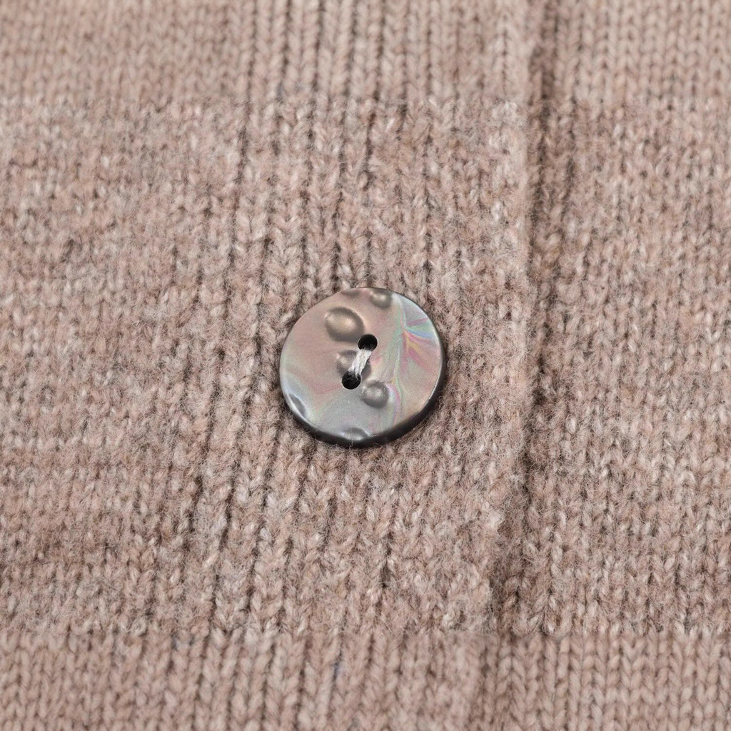 Solid color loose button knit cardigan for women