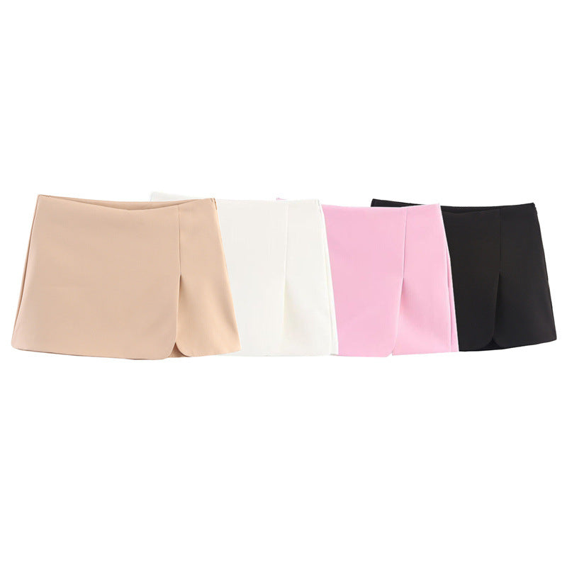 Style Women's Fashionable, Sexy, Versatile, Simple Slit Design Skirt Pants
