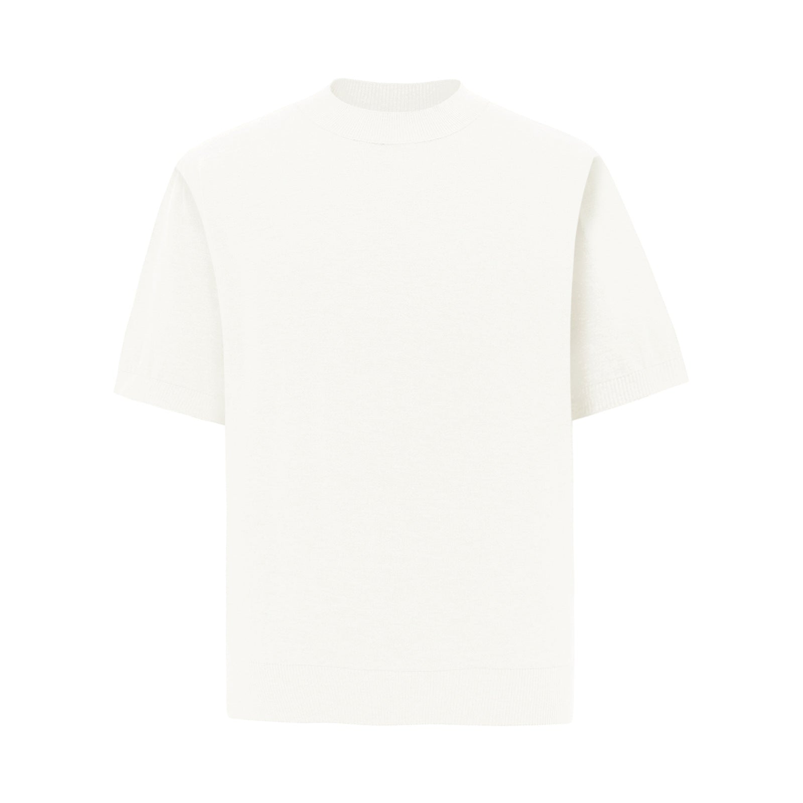 Solid color short sleeved T-shirt men's top