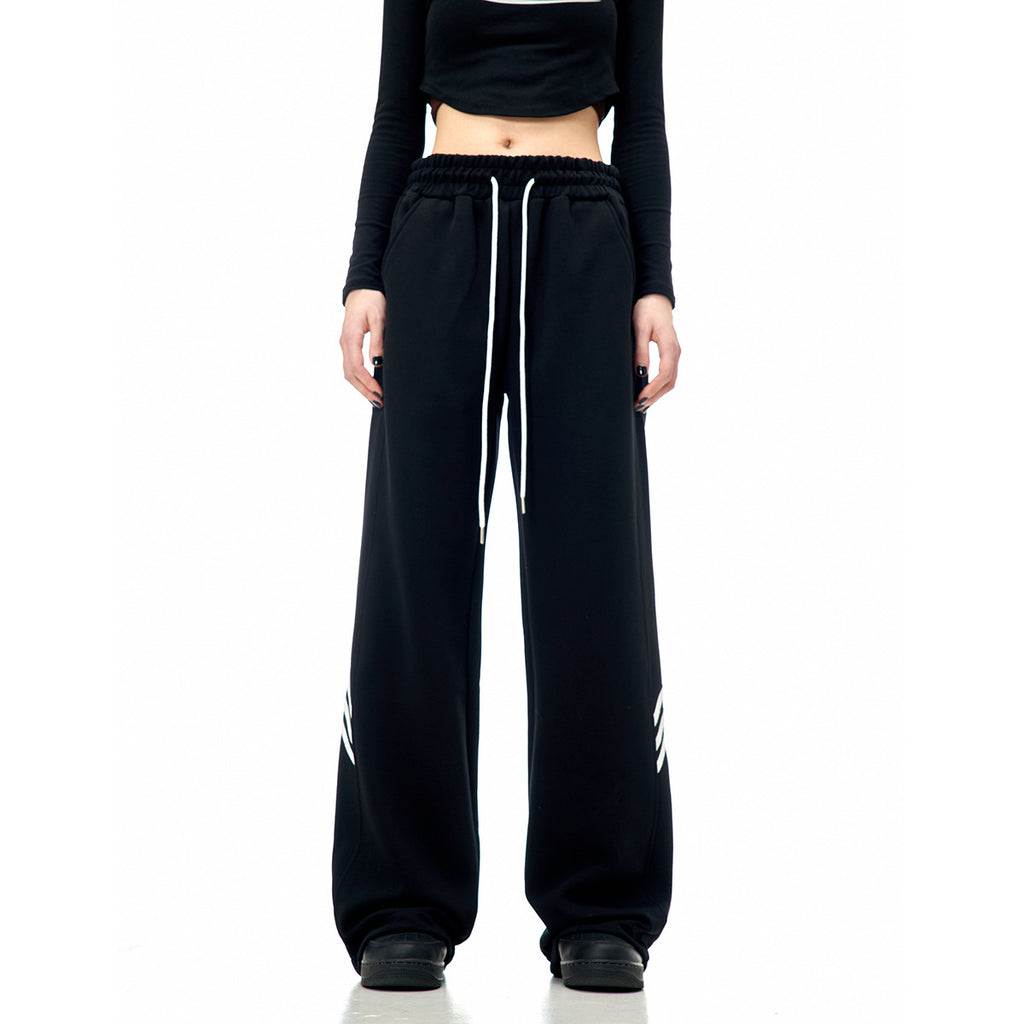 Long Pants for Men and Women Street Drawstring Dance Retro Drape Slim Straight Loose Trousers