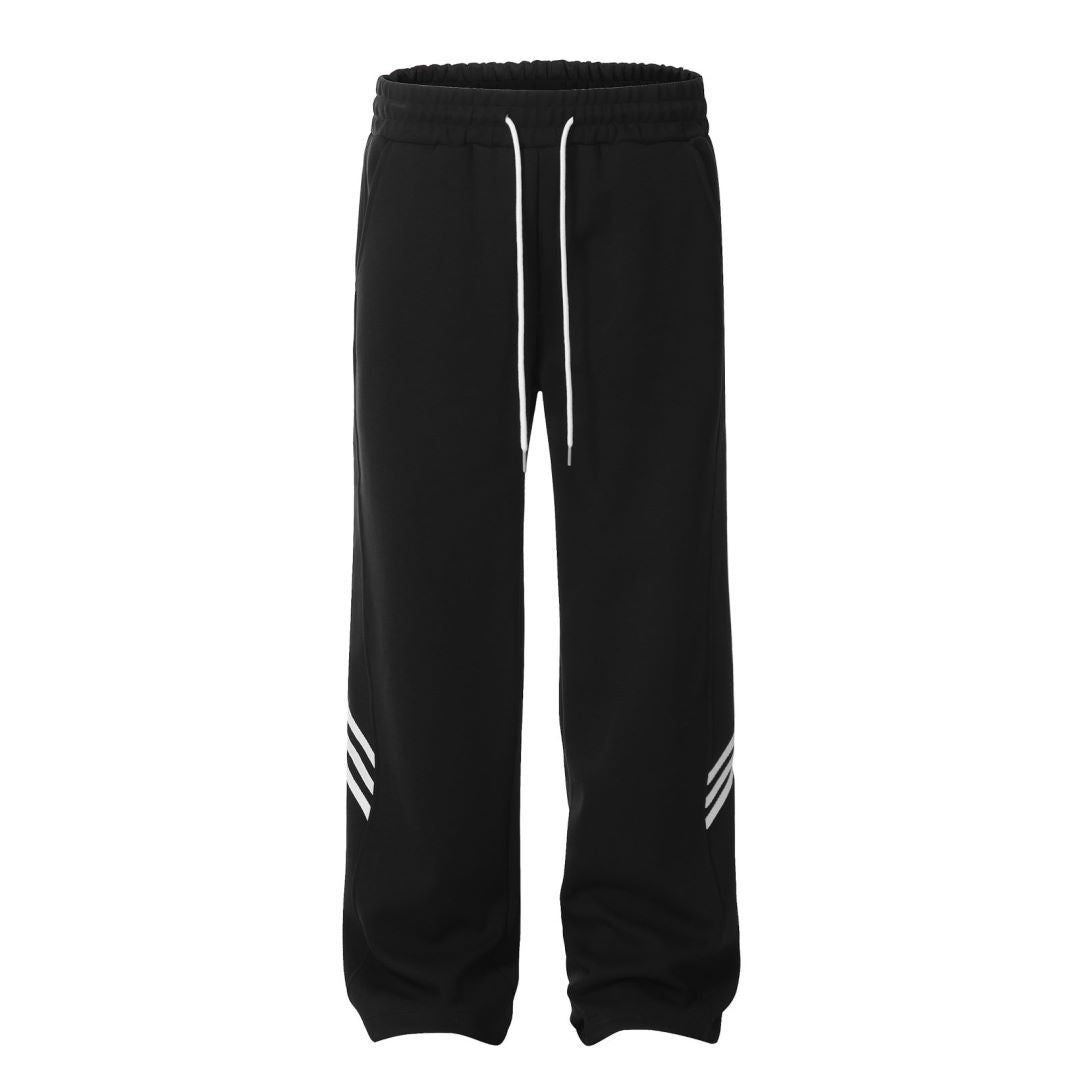 Long Pants for Men and Women Street Drawstring Dance Retro Drape Slim Straight Loose Trousers