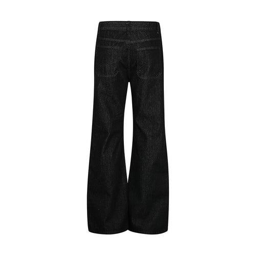 American Retro Simple Straight Jeans for Men and Women, Basic Loose Wide-leg Cleanfit Pants