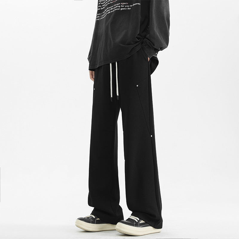 Straight-Leg Casual Pants for Men