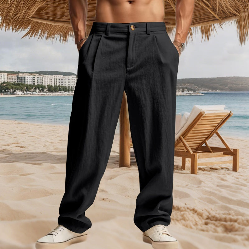 Loose business straight leg suit pants