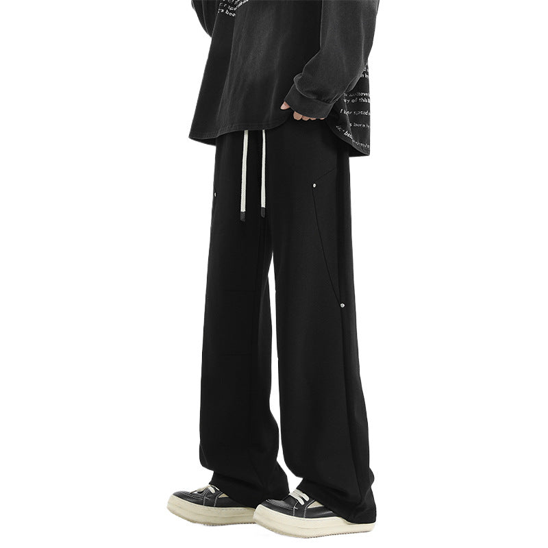 Straight-Leg Casual Pants for Men