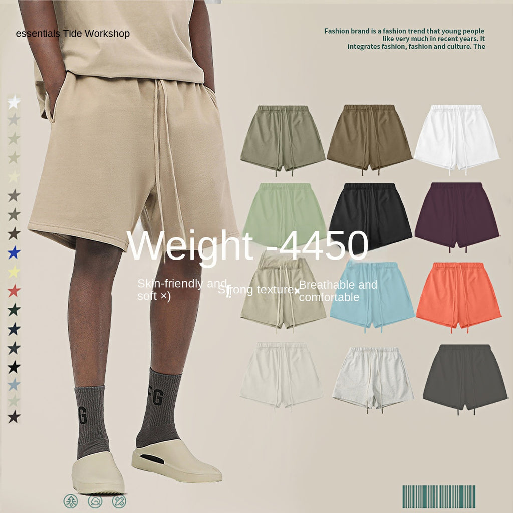 Color Series Basic Solid Color Short Pants Street Loose Trendy Five-Point Pants
