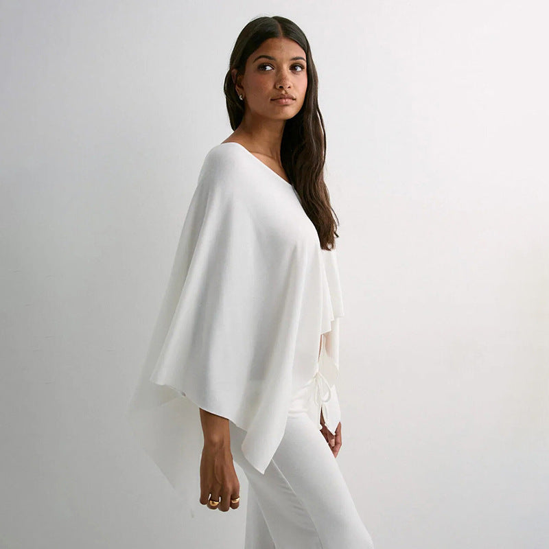 Crossbody Crop Top for Women Solid Color Irregular Hem