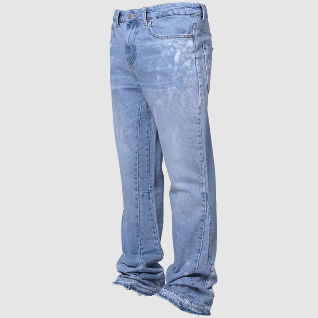 Men's Straight Jeans  Street Fashion Elastic Denim Straight Leg