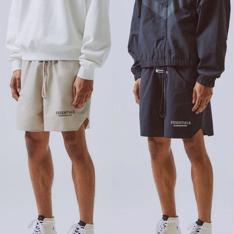 Summer Nylon Thin Shorts Reflective Unisex Couple Five-Point Pants Trendy Brand