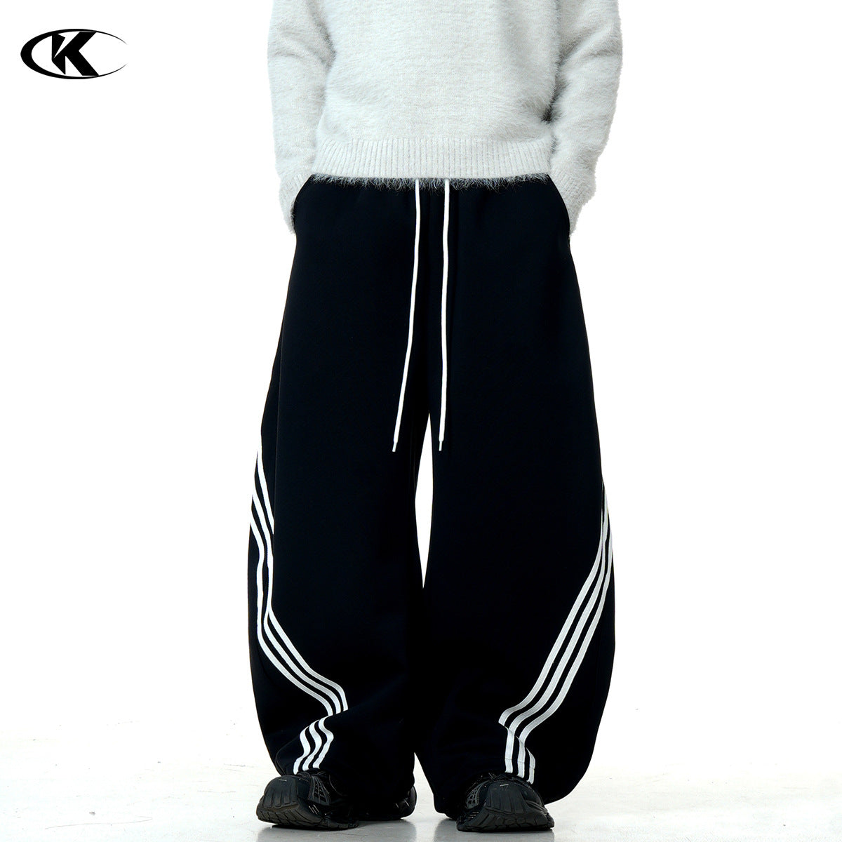 Sweatpants for Men and Women Street Style Loose Fit Wide Leg Casual Pants