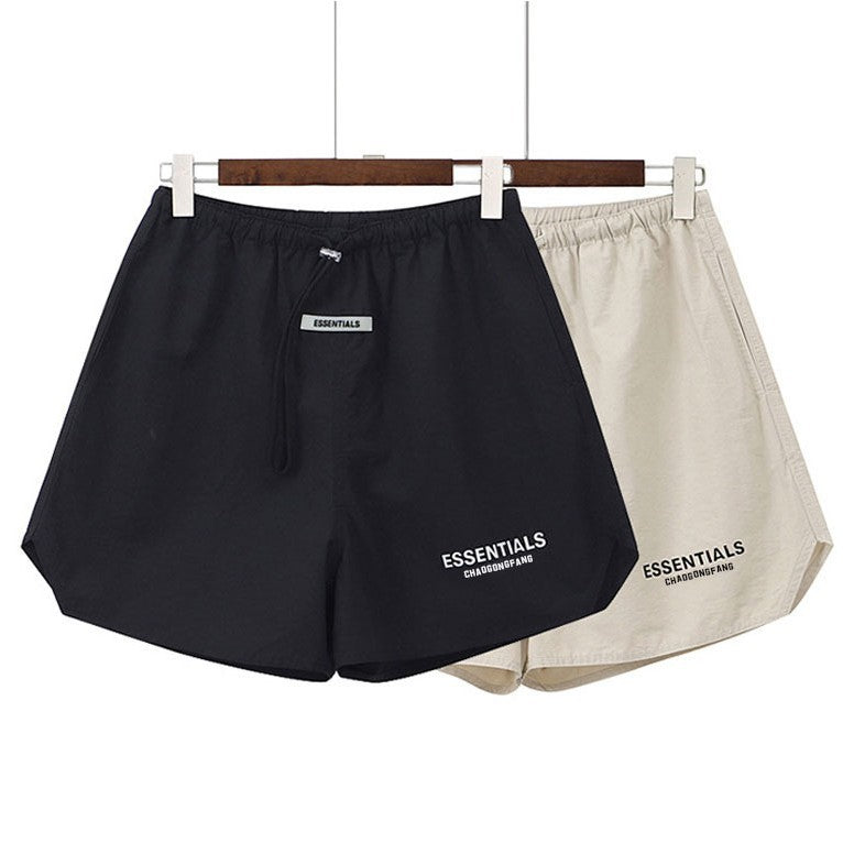 Summer Nylon Thin Shorts Reflective Unisex Couple Five-Point Pants Trendy Brand