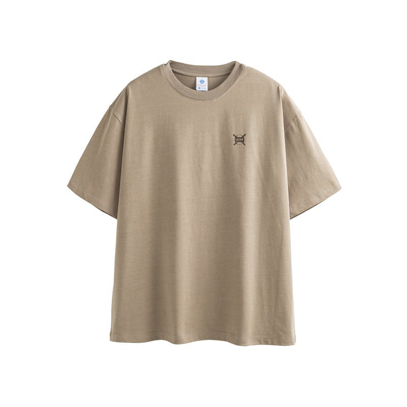 Letter printed men's and women's fashionable loose short sleeves