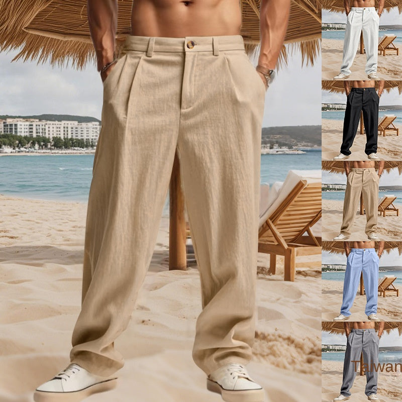 Loose business straight leg suit pants