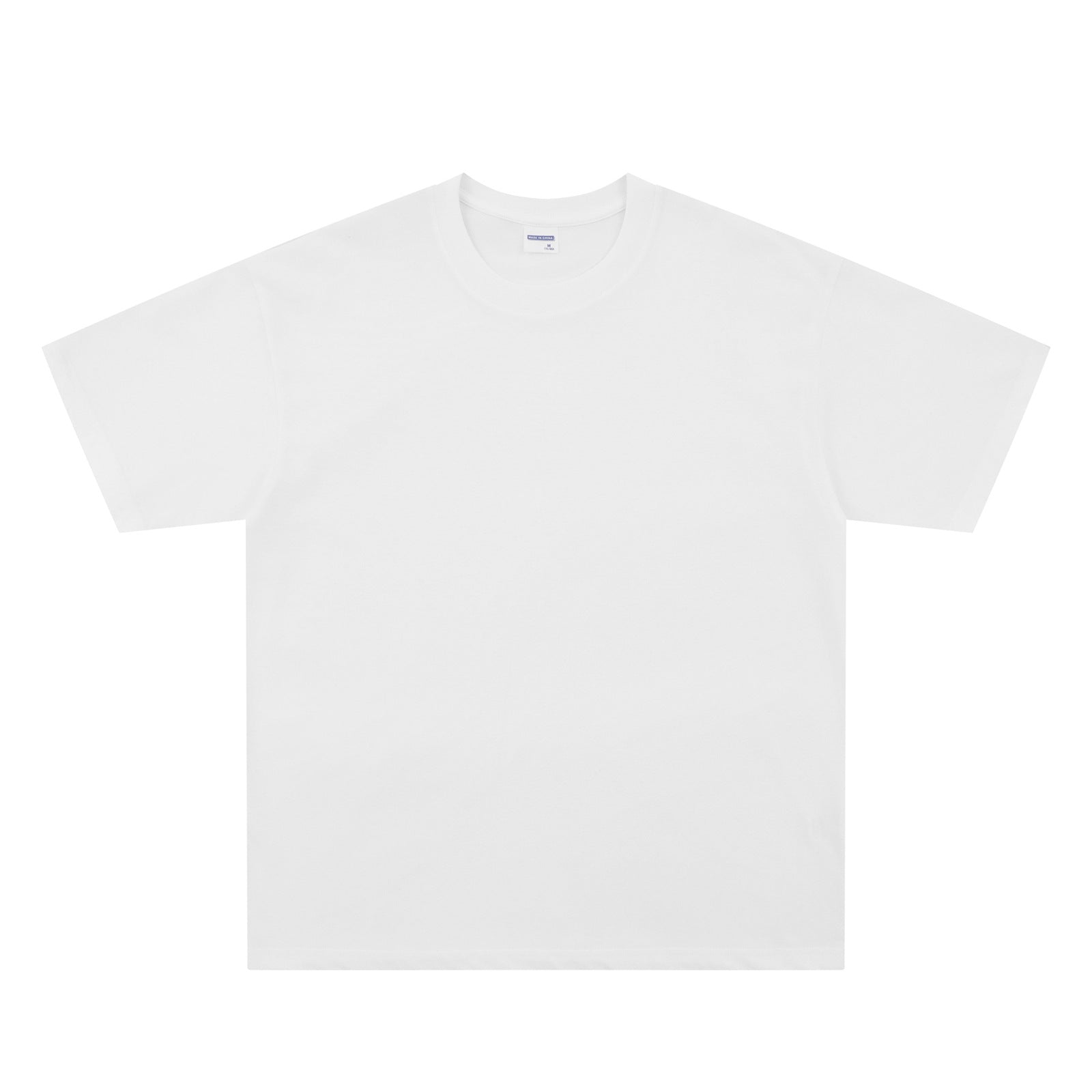 Retro Washed Solid Color Short Sleeve T-Shirt Unisex Loose Casual Top