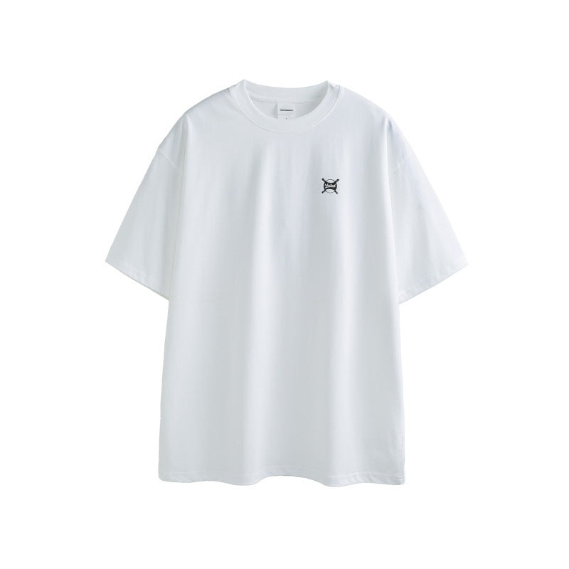 Letter printed men's and women's fashionable loose short sleeves